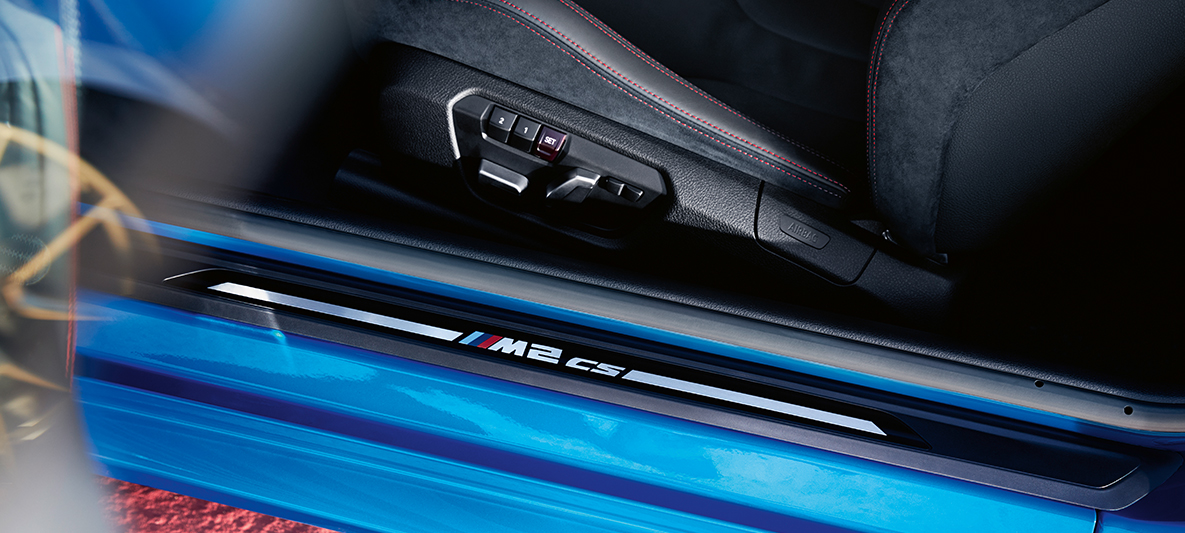 Instaplijst BMW M2 CS Instaplijst BMW M2 CS F87 Misano Blau metallic details
