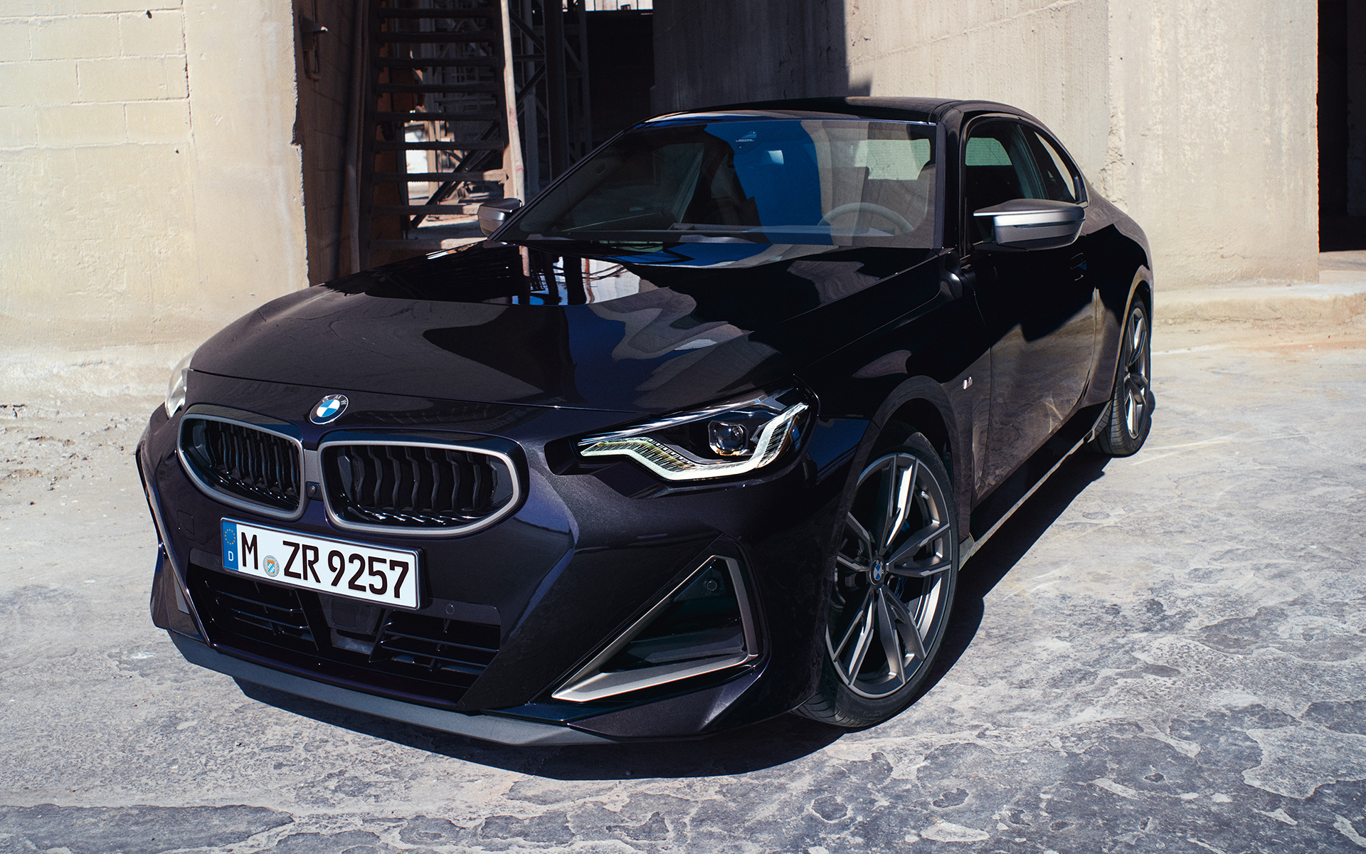 BMW M240i G42 impressie design voorzijde Impressie design voorzijde BMW M240i G42