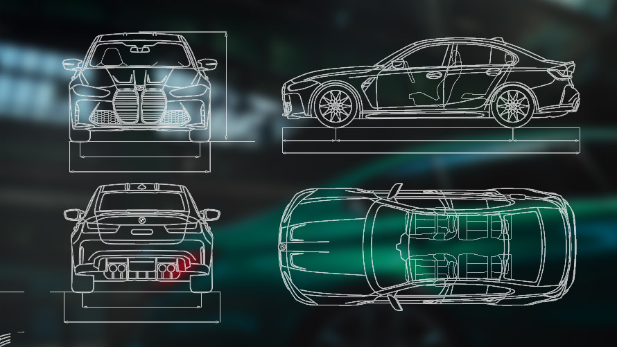 Schets BMW M3 Sedan G80 Schets BMW M3 Sedan G80