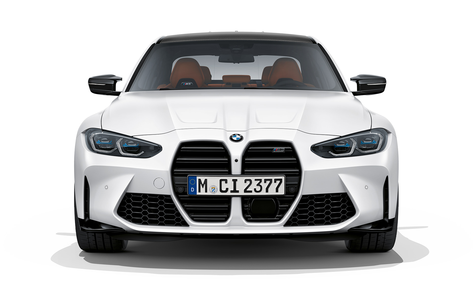 BMW M3 Competition G80 Frozen Brilliant White metallic vooraanzicht