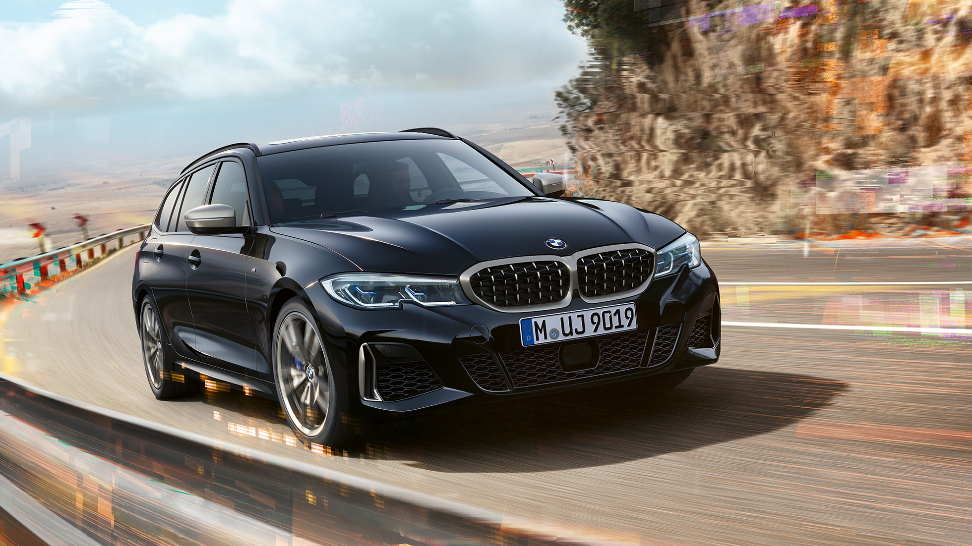 Design voorzijde nierengrille en luchtinlaten BMW M340i xDrive Touring, design voorzijde nierengrille en luchtinlaten