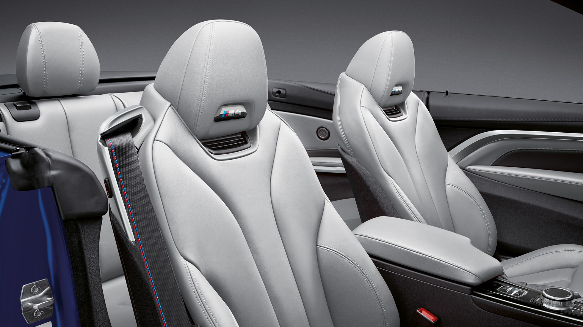 BMW M4 Cabrio, interieur BMW M4 Cabrio, design, bekleding, interieur
