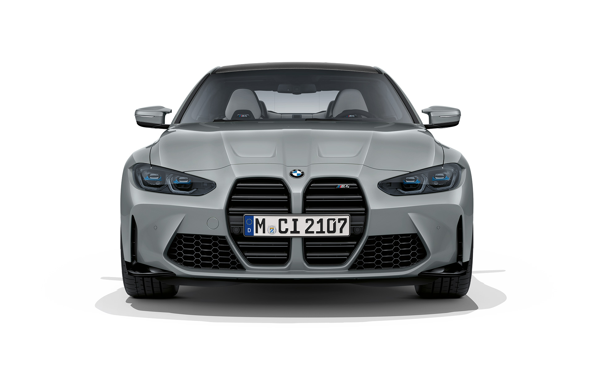 BMW M4 Coupé G82 Brooklyn Grau metallic vooraanzicht