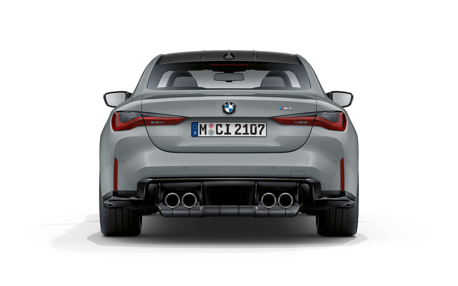 BMW M4 Coupé G82 Brooklyn Grau metallic achteraanzicht