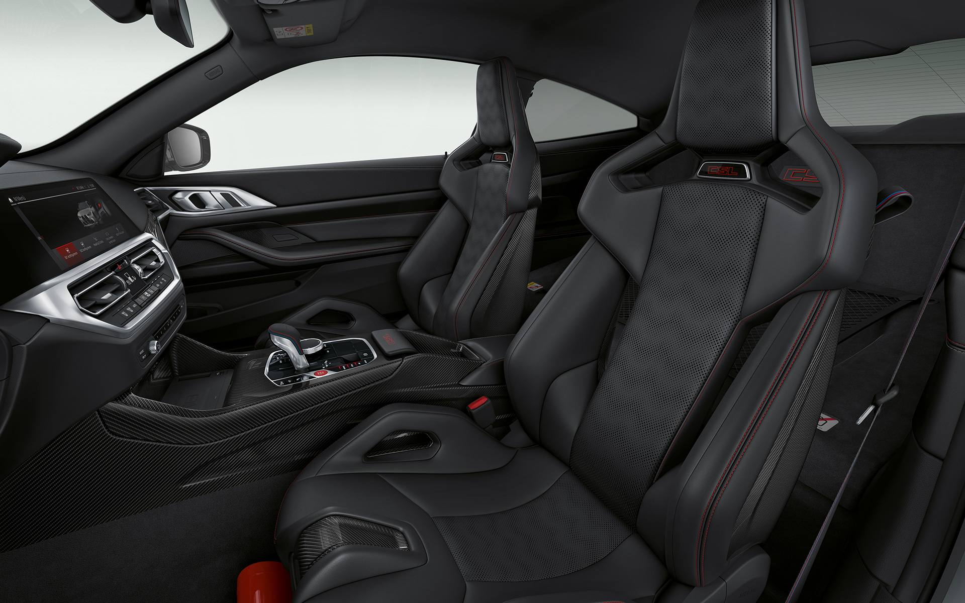 M Carbon kuipstoel BMW M4 CSL G82 BMW M4 CSL G82 interieur met M Carbon kuipstoel