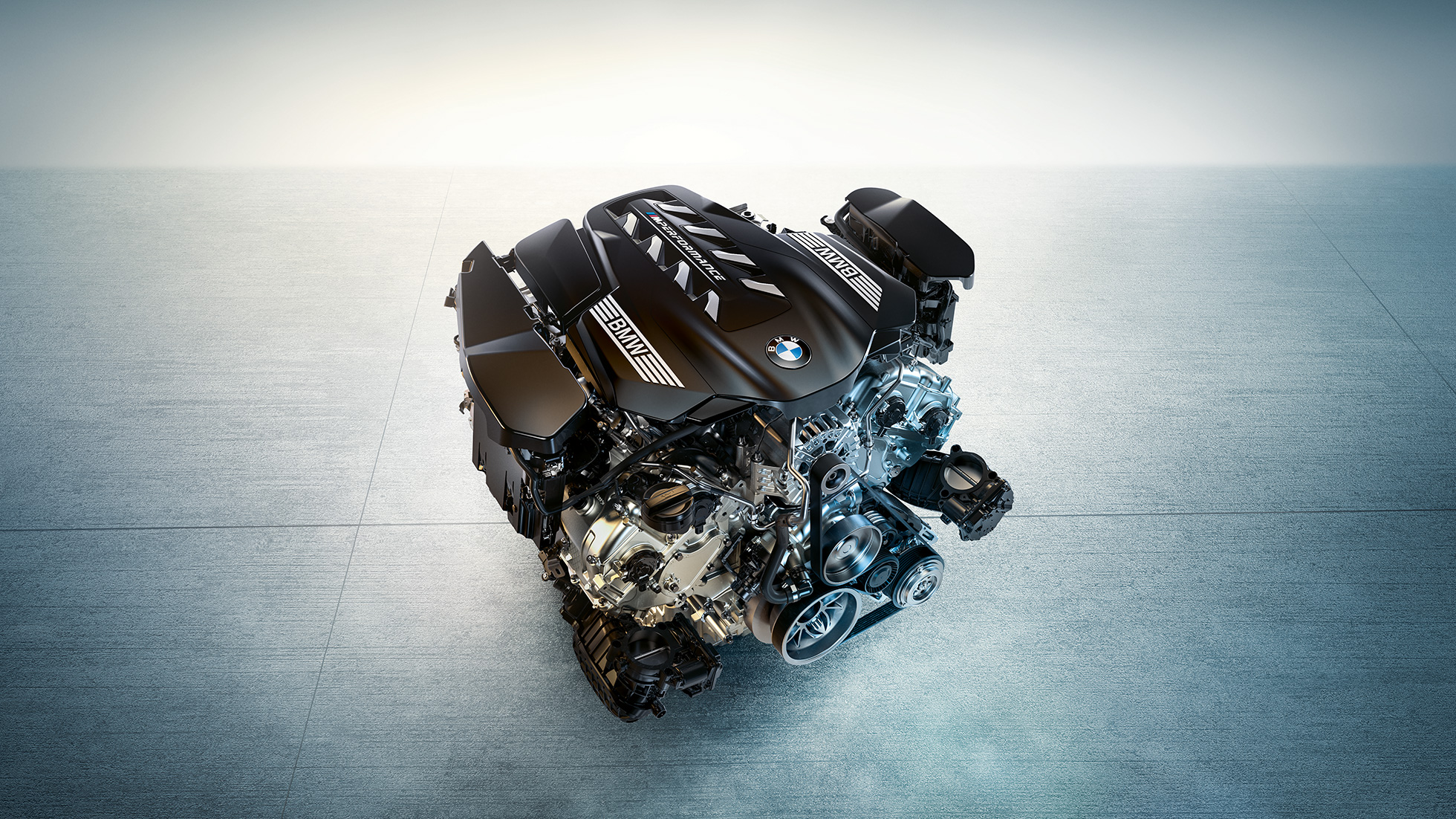 BMW TwinPower Turbo 8-cilinder benzinemotor BMW M550i xDrive Sedan G30 LCI BMW TwinPower Turbo 8-cilinder benzinemotor BMW M550i xDrive Sedan G30 LCI