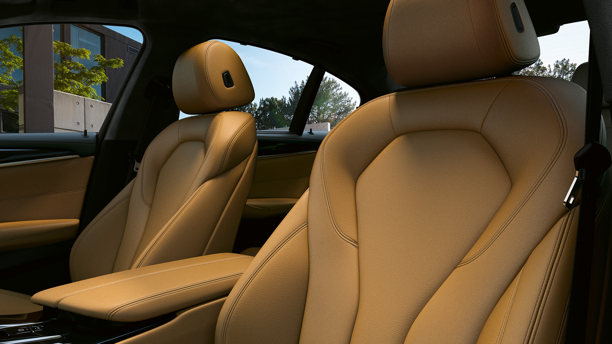 Multifunctionele M stoelen BMW M550i xDrive Sedan G30 LCI interieur Multifunctionele M stoelen BMW M550i xDrive Sedan G30 LCI interieur