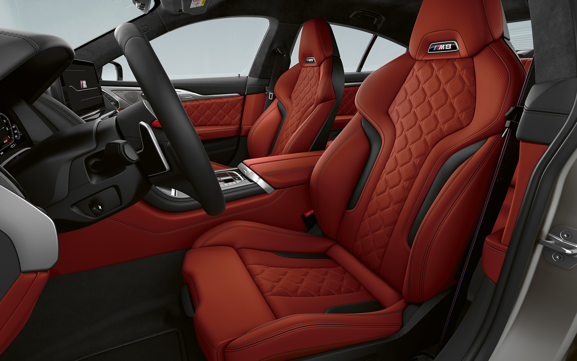 Interieur M Sportstoelen BMW M8 Gran Coupé F93 LCI facelift BMW M8 Gran Coupé F93 LCI facelift interieur M Sportstoelen