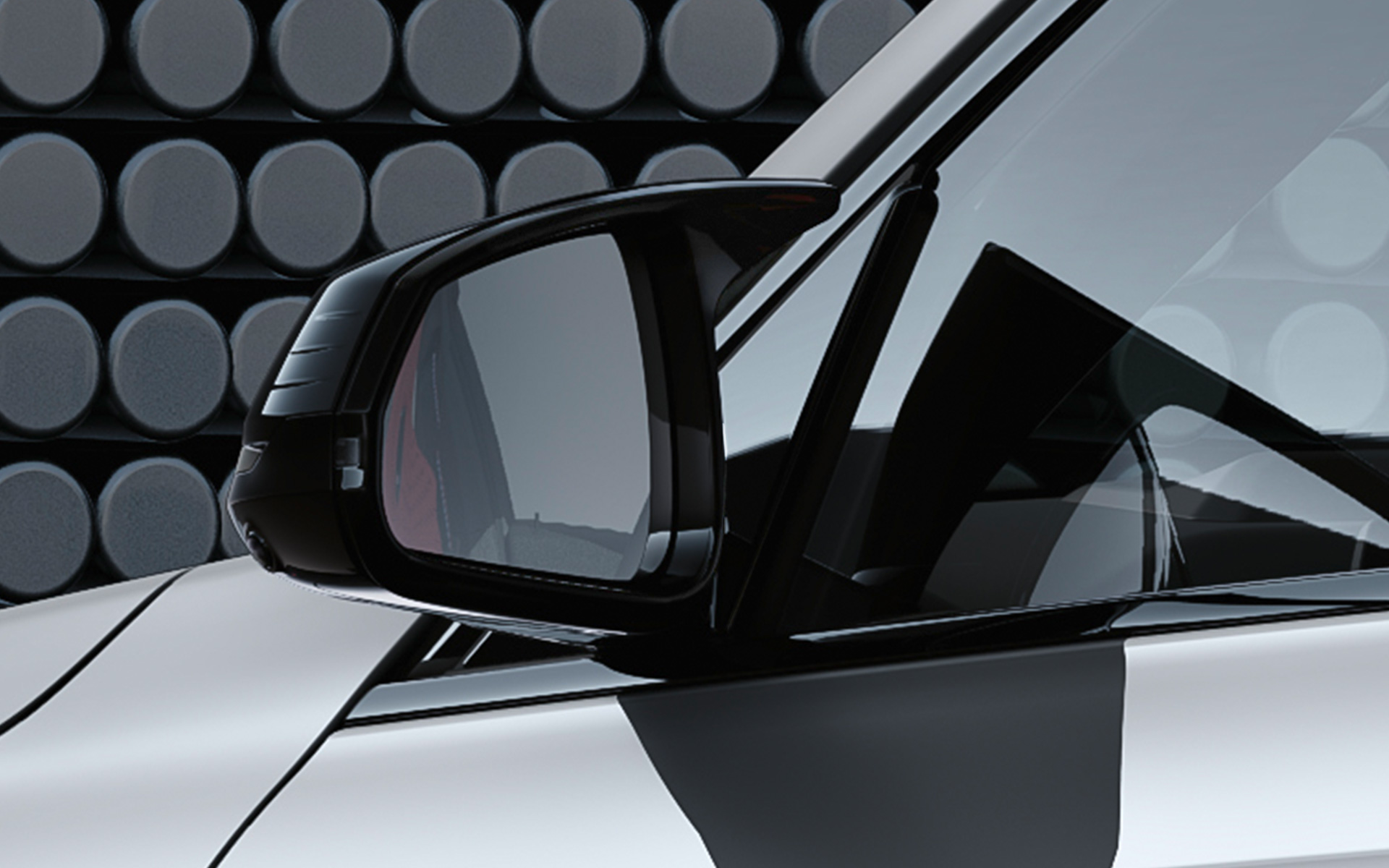 BMW X1 M35i xDrive exterieur M buitenspiegelkappen BMW X1 M35i xDrive exterieurdetail M buitenspiegelkappen