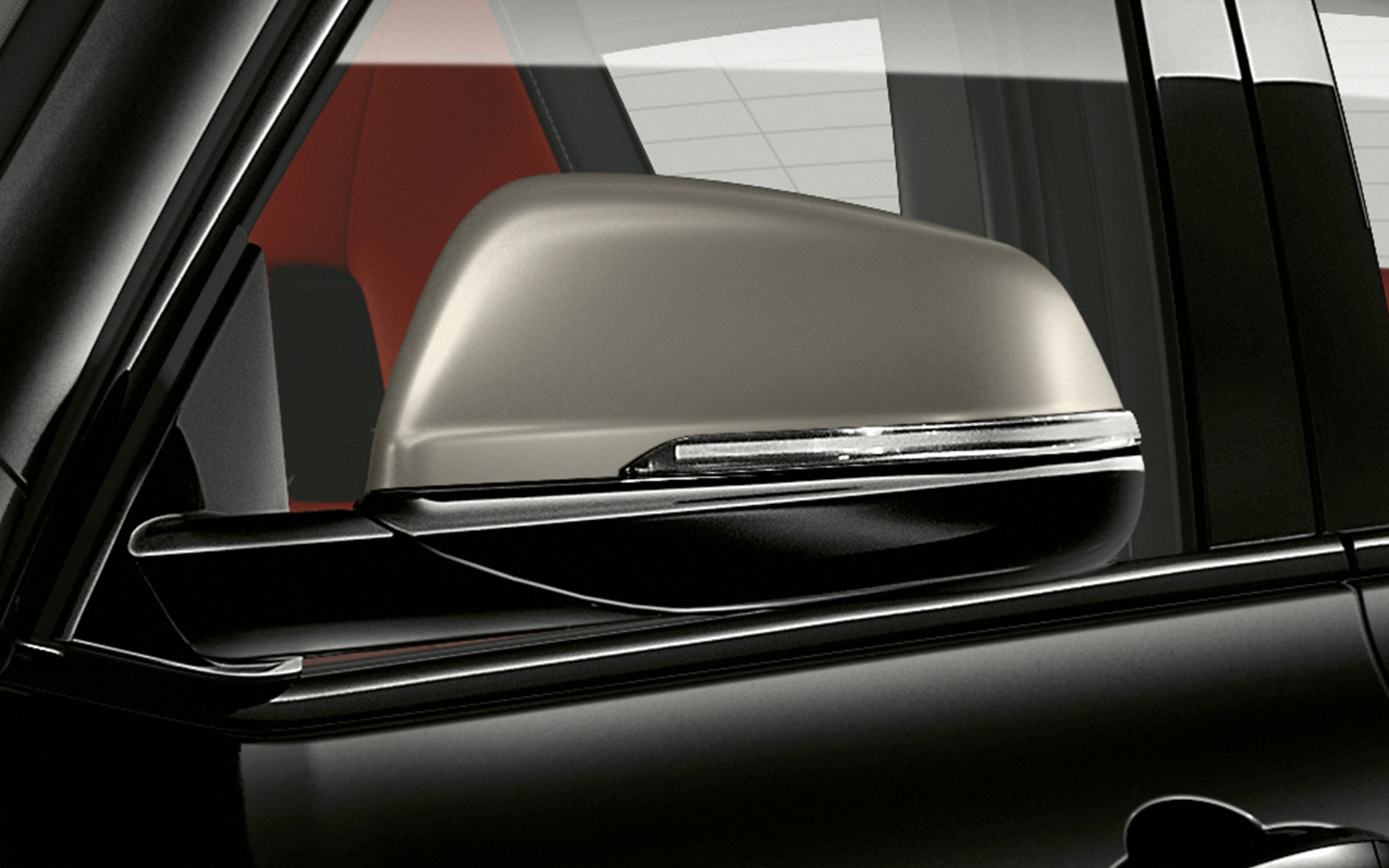 Buitenspiegelkappen in Cerium Grey BMW X2 M35i F39 Saphirschwarz metallic exterieur