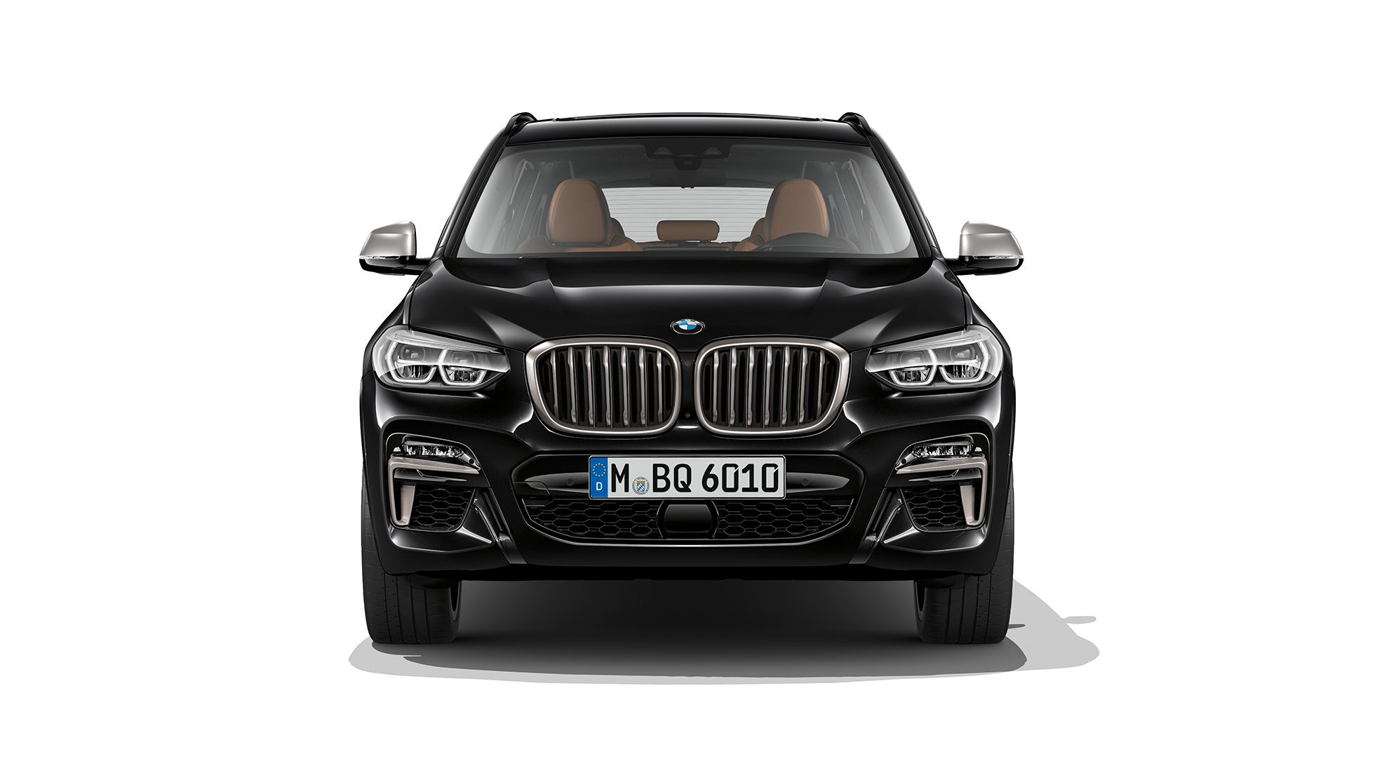 BMW X3 M40i en BMW X3 M40d, vooraanzicht BMW X3 M40i en BMW X3 M40d in Saphir schwarz, exterieur, vooraanzicht