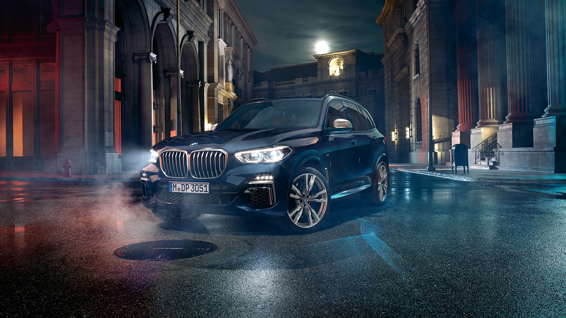 Exterieurdesign BMW X5 M50i Exterieurdesign BMW X5 M50i G05 driekwart vooraanzicht