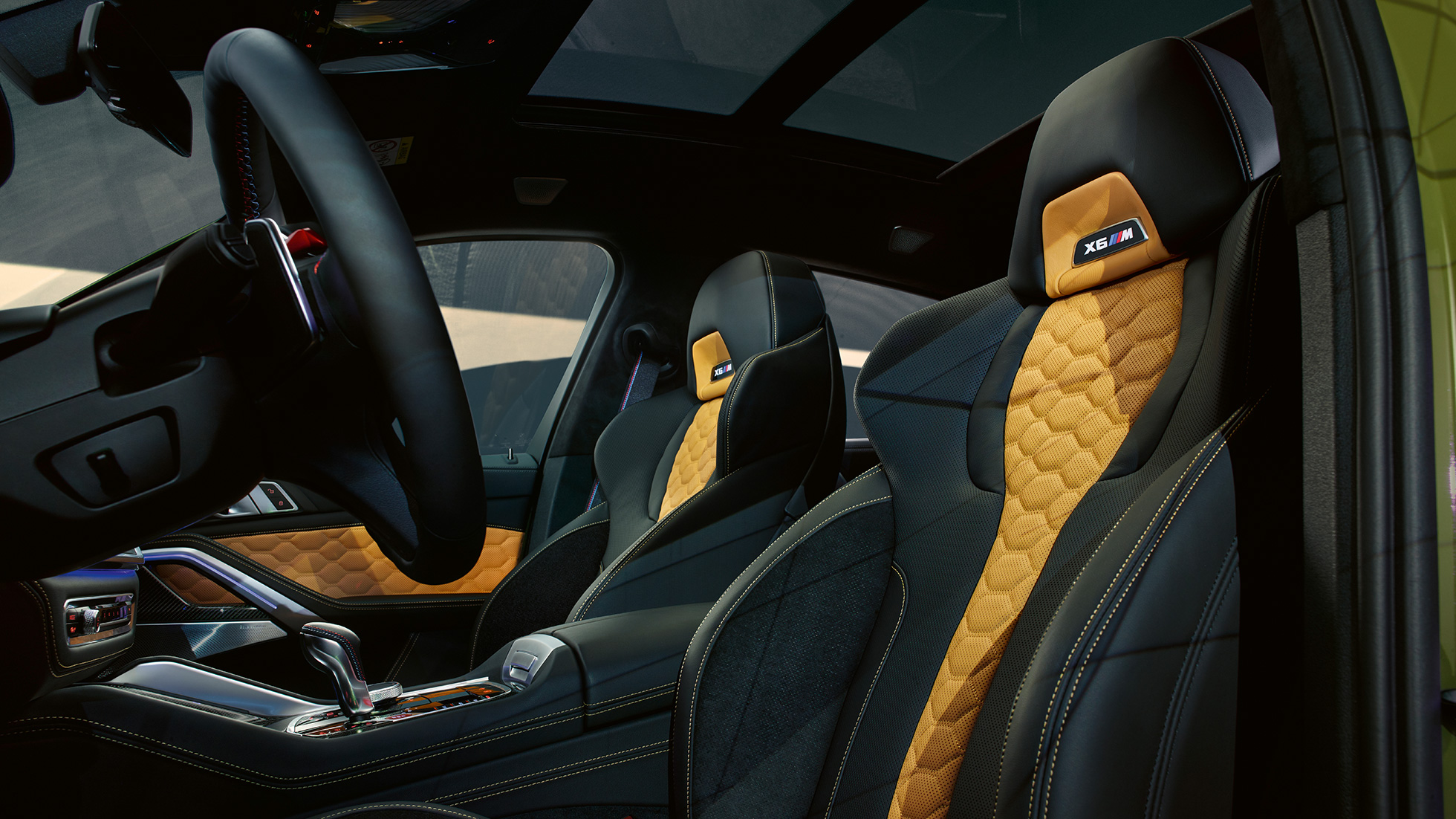 M Multifunctionele stoelen BMW X6 M Competition M Multifunctionele stoelen BMW X6 M Competition F96 2020 interieur