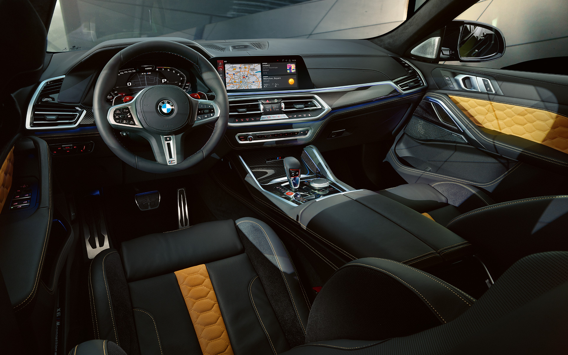 BMW X6 M Competition F96 cockpit BMW X6 M Competition F96 SUV cockpit interieur