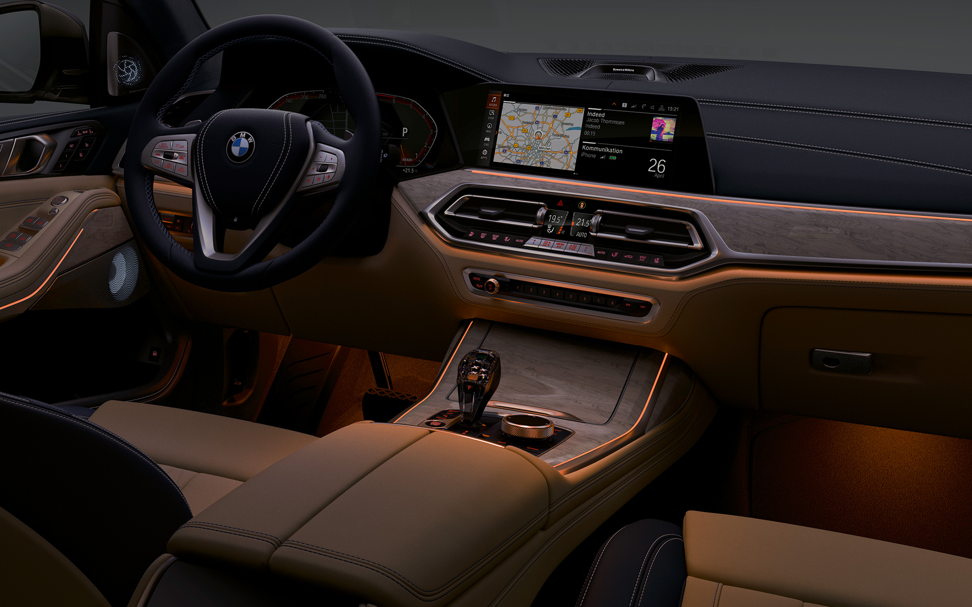 BMW X7 M50i M50d G07 cockpit Ambiance verlichting BMW X7 M50i M50d G07 cockpit Ambiance verlichting