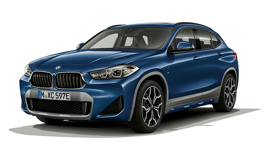 BMW X modellen BMW X2 Plug-in Hybride F39 driekwart zijaanzicht BMW X modellen BMW X2 Plug-in Hybride F39 driekwart zijaanzicht