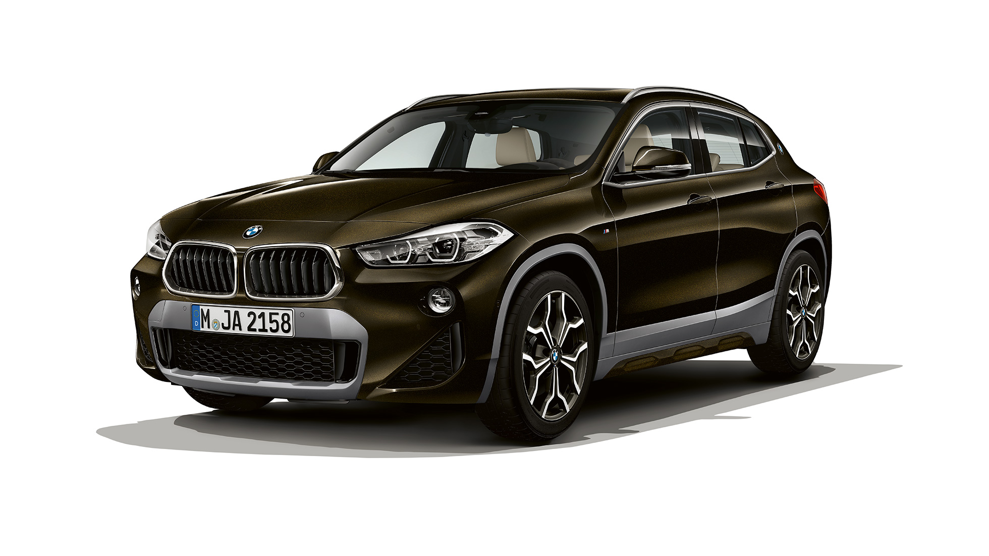 Driekwart vooraanzicht BMW X2 sDrive20i Model M Sport X BMW X2 sDrive20i Model M Sport X 2018 F39 Sparkling Storm Brillanteffekt driekwart vooraanzicht