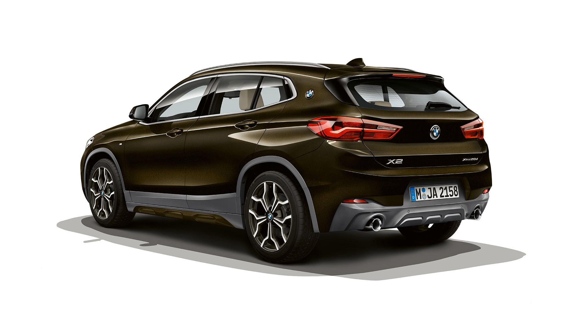 Driekwart vooraanzicht BMW X2 sDrive20i Model M Sport X BMW X2 sDrive20i Model M Sport X 2018 F39 Sparkling Storm Brillanteffekt driekwart vooraanzicht