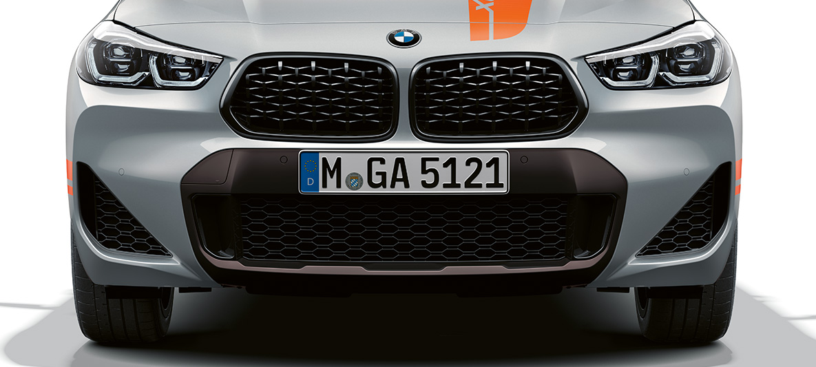 Double kidney BMW X2 F39 BMW X2 2020 F39 Brooklyn Grey front view Double kidney