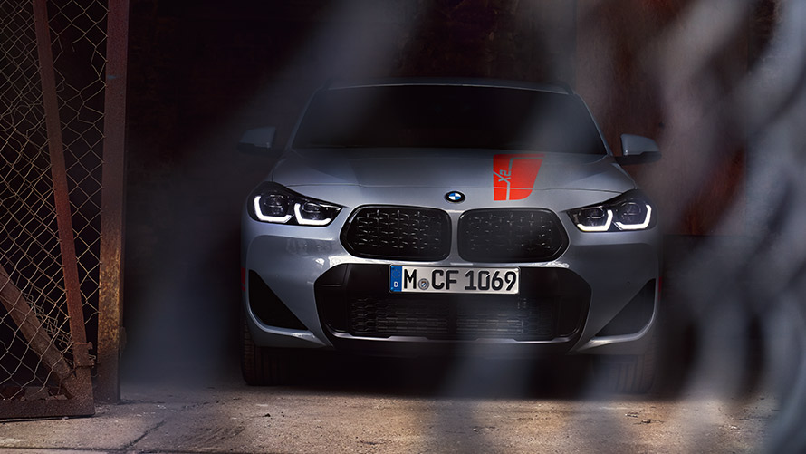 BMW X2 F39 Brooklyn Grau vooraanzicht BMW X2 F39 Brooklyn Grau vooraanzicht
