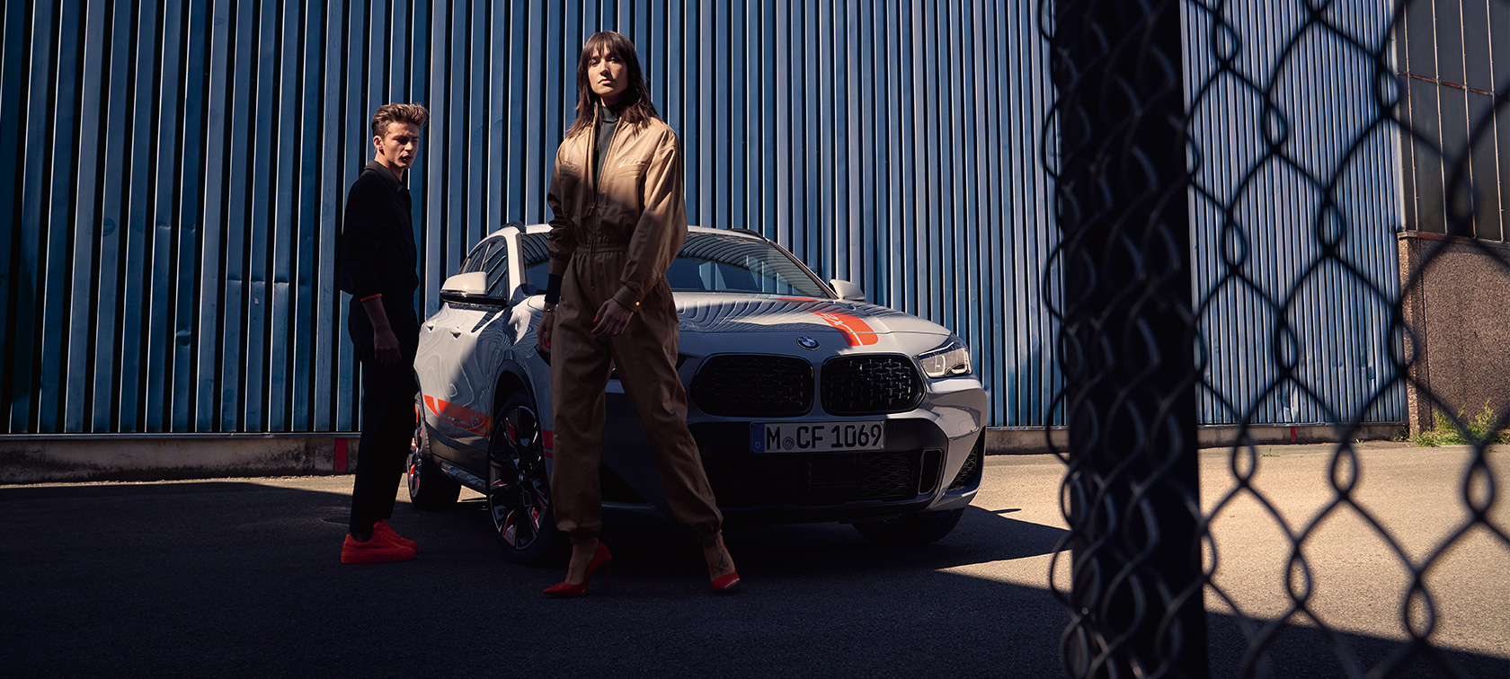 Driekwart vooraanzicht BMW X2 F39 Driekwart vooraanzicht BMW X2 F39 Brooklyn Grau