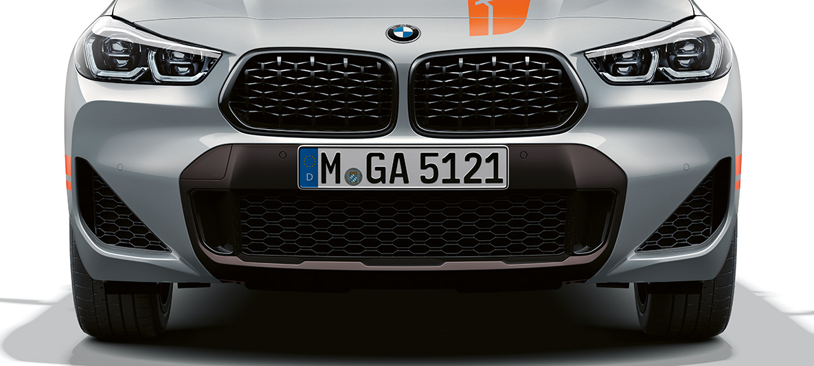 Nierengrille BMW X2 F39 BMW X2 F39 Brooklyn Grau vooraanzicht nierengrille