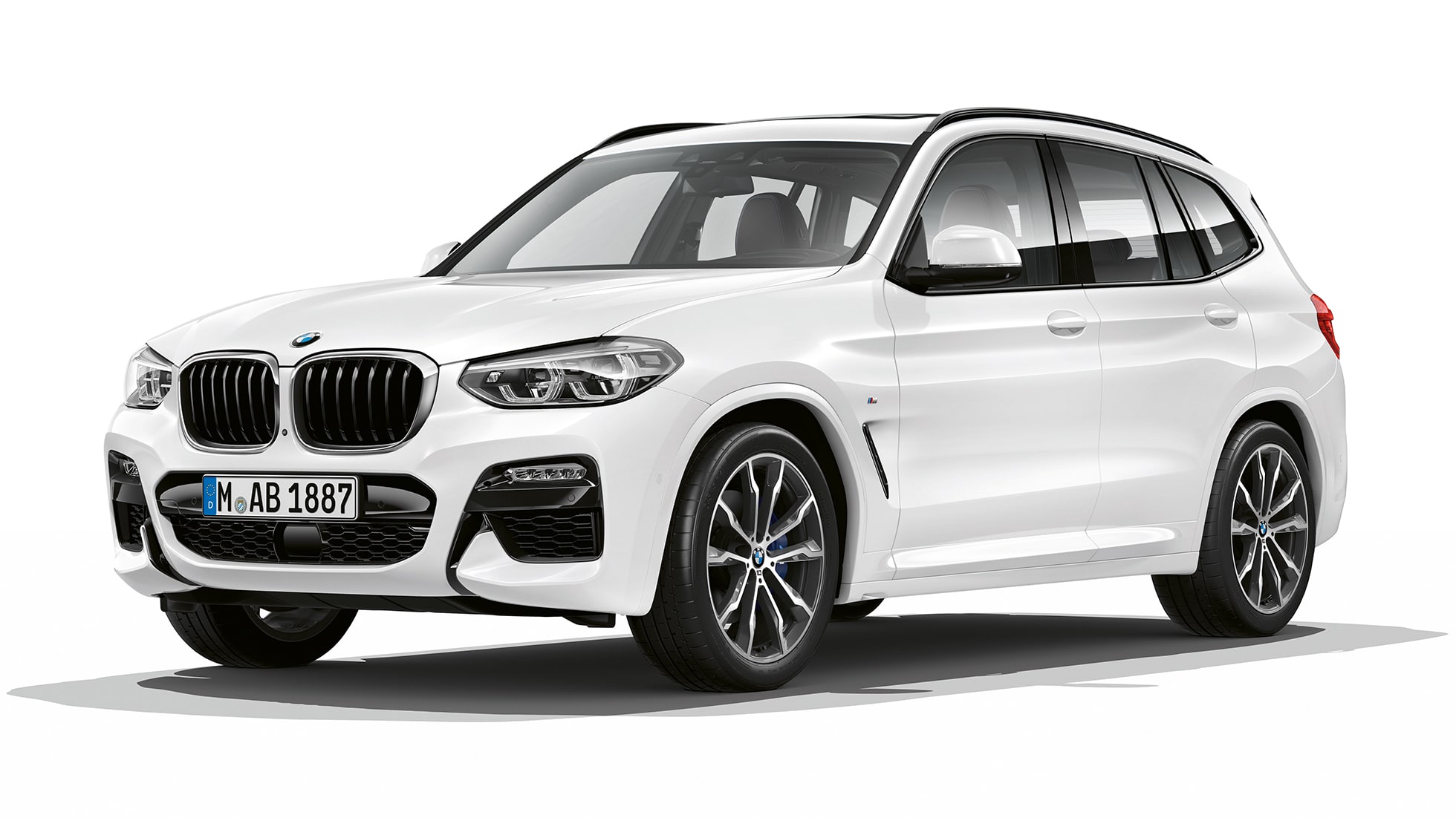 BMW X3 M40i, Model M Sport, driekwart vooraanzicht BMW X3 M40i, Model M Sport, driekwart vooraanzicht