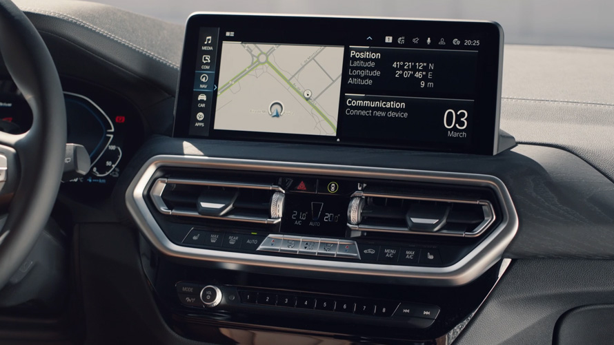 BMW X3 G01 centraal informatiedisplay BMW X3 G01 centraal informatiedisplay