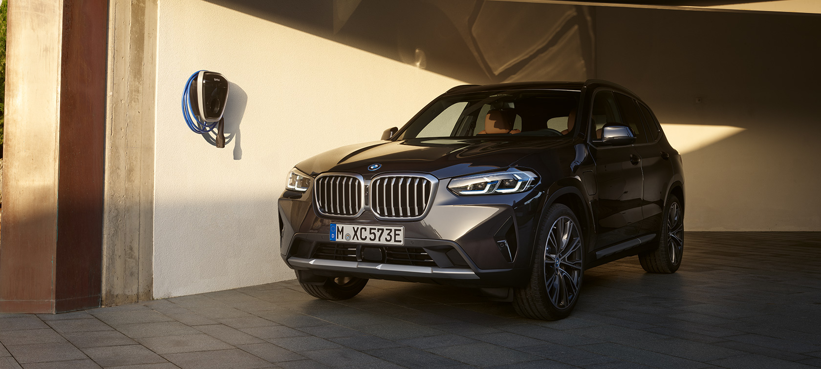 Plug-in Hybride BMW X3 xDrive30e G01 Sophistograu Plug-in Hybride BMW X3 xDrive30e G01 Sophistograu driekwart vooraanzicht stilstaand