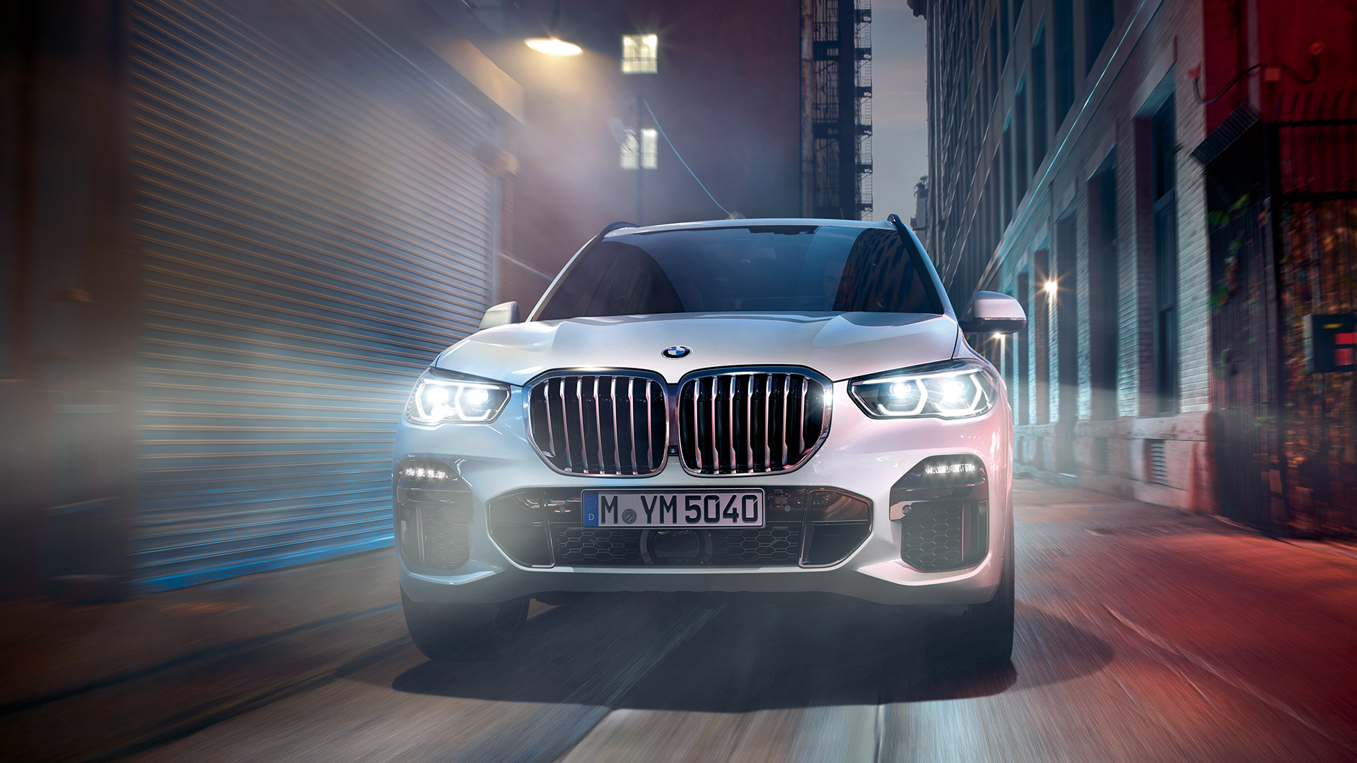 BMW X5 vooraanzicht BMW X5 G05 2018 Mineralweiß metallic vooraanzicht