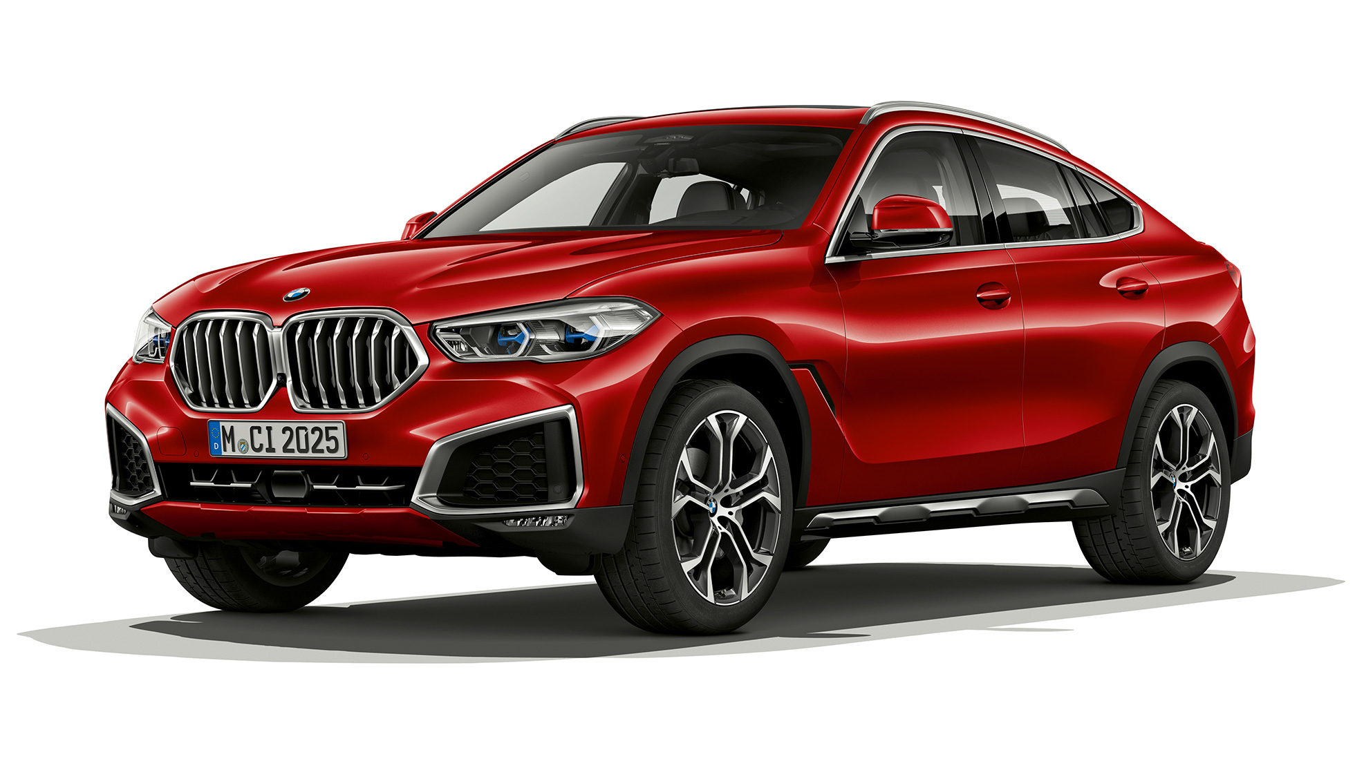 BMW X6 met BMW xLine, exterieur BMW X6 met BMW xLine in driekwart vooraanzicht