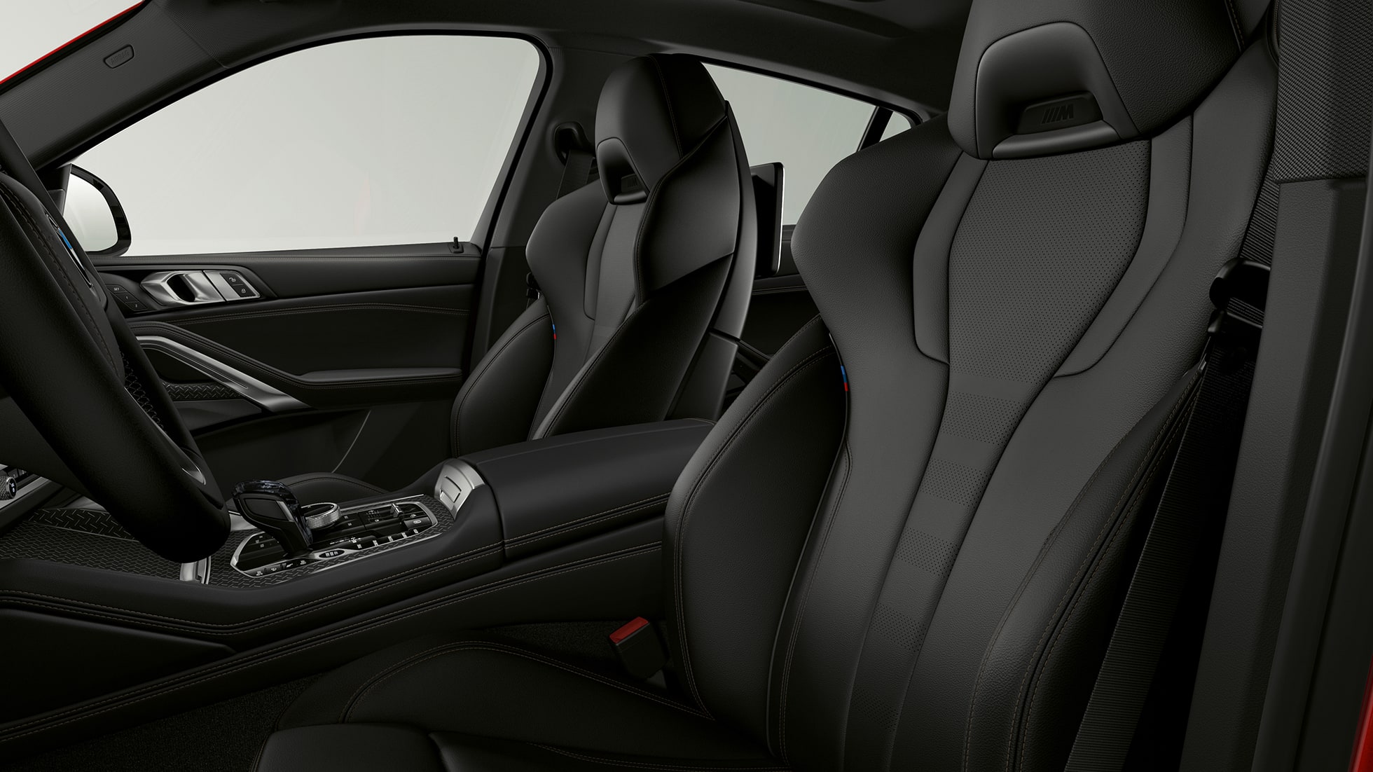 BMW X6 met BMW xLine, bekleding BMW X6 interieur met BMW xLine met focus op bekleding