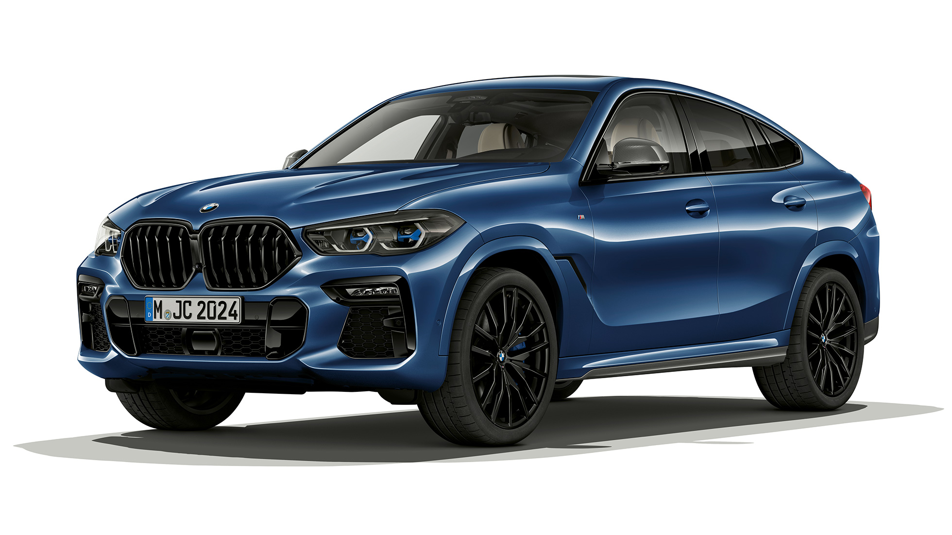 BMW X6 met M Sportpakket, exterieur BMW X6 met M Sportpakket in driekwart vooraanzicht