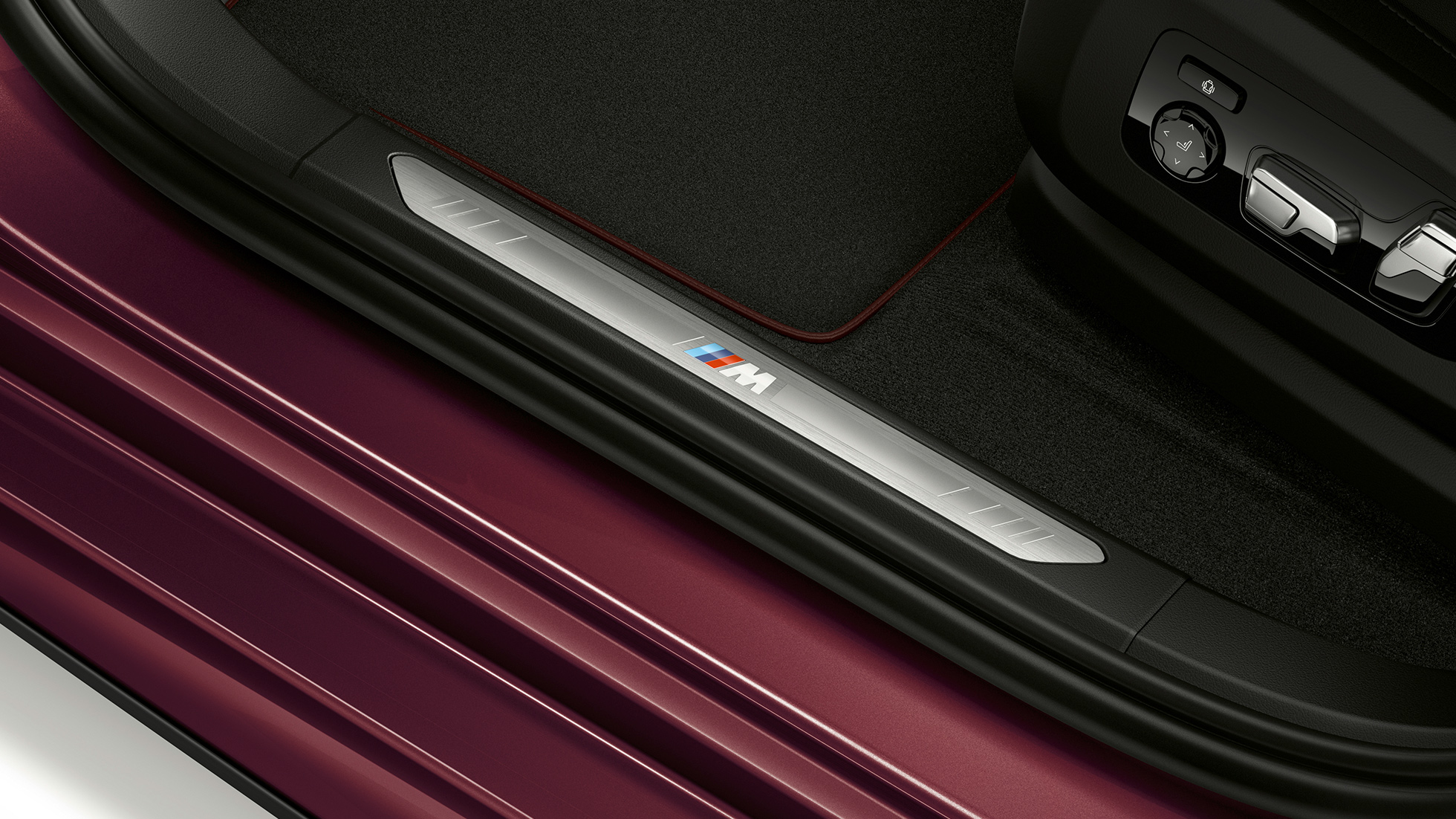 BMW X6 Individual instaplijst BMW X6 Individual interieur met close-up instaplijst