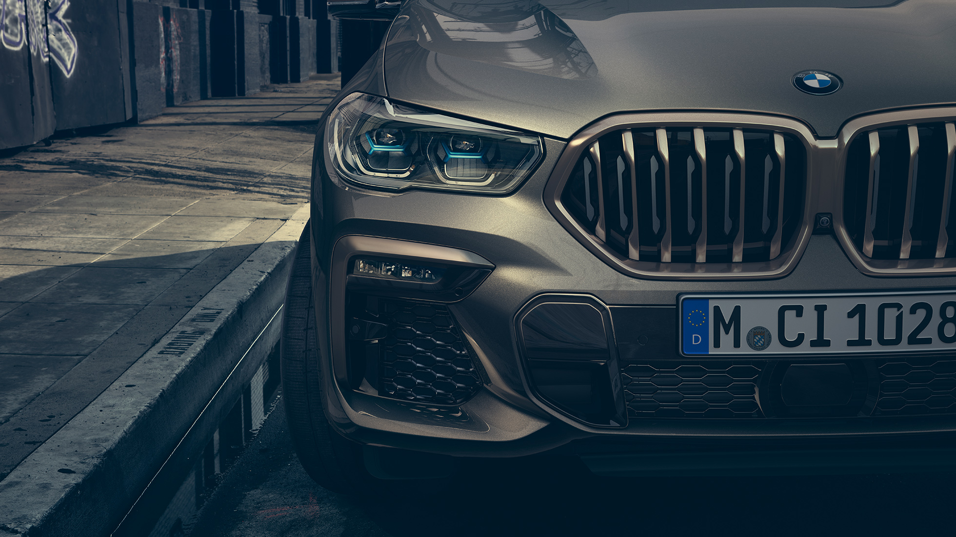 BMW Laserlight Close-up van de BMW X6 met focus op BMW Laserlight