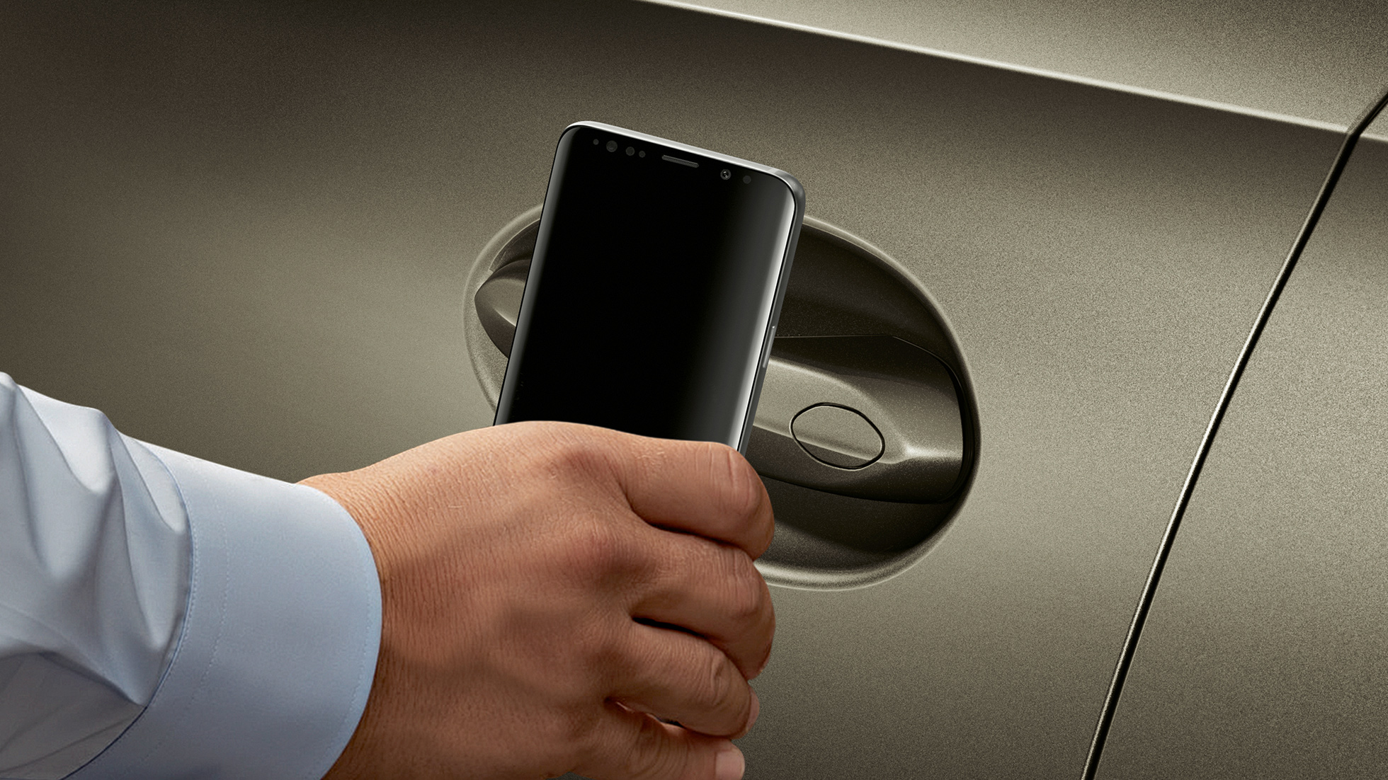 Smart Access via smartphone BMW X6 geopend met Smart Access via smartphone.