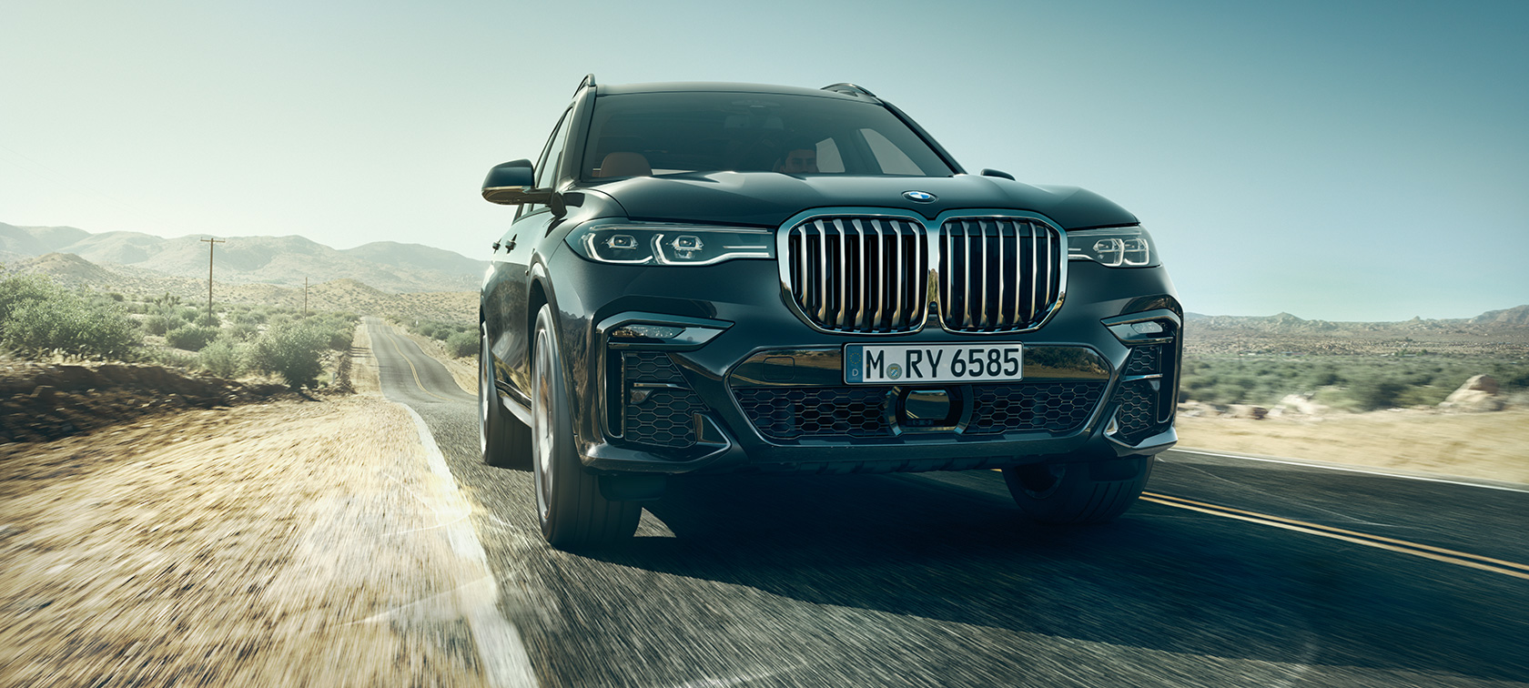 BMW X7, vooraanzicht Vooraanzicht van de BMW X7