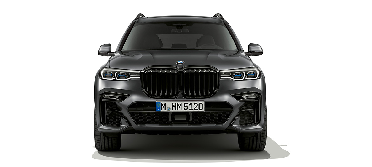 BMW Dark Shadow Edition vooraanzicht BMW X7 G07 Dark Shadow Edition vooraanzicht
