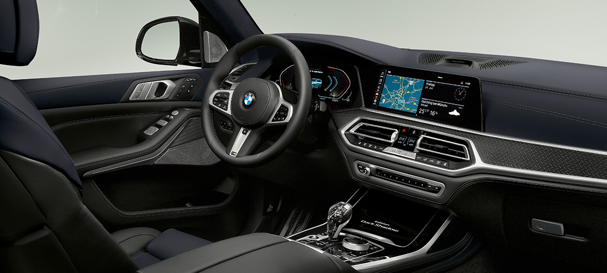 Cockpit BMW Dark Shadow Edition interieur Cockpit BMW X7 G07 Dark Shadow Edition interieur
