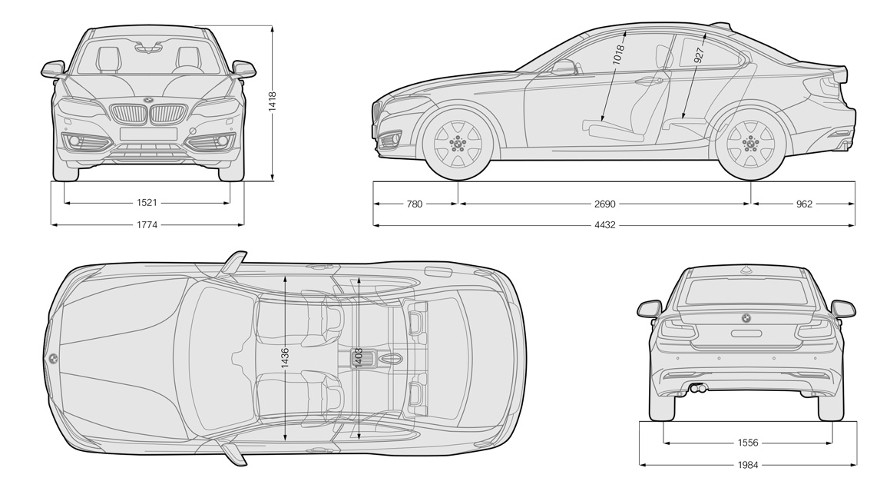 BMW 2 Serie Coupé technische gegevens BMW 2 Serie Coupé technische gegevens