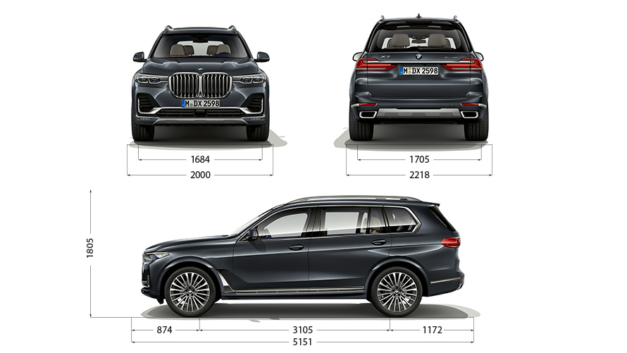 BMW X7 technische gegevens BMW X7 technische gegevens