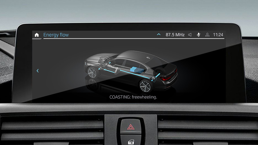 Motor-uit-Coasting-modus BMW EfficientDynamics: Motor uit – Coasting-modus