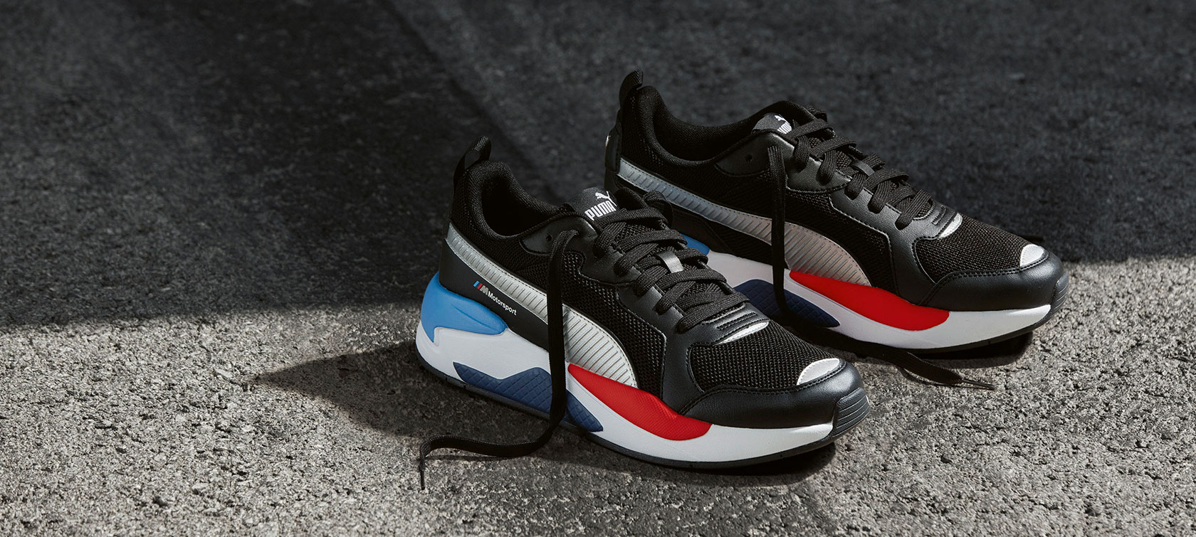 BMW M Motorsport schoenen Puma X-Ray. Foto van de BMW M Motorsport schoenen Puma X-Ray.