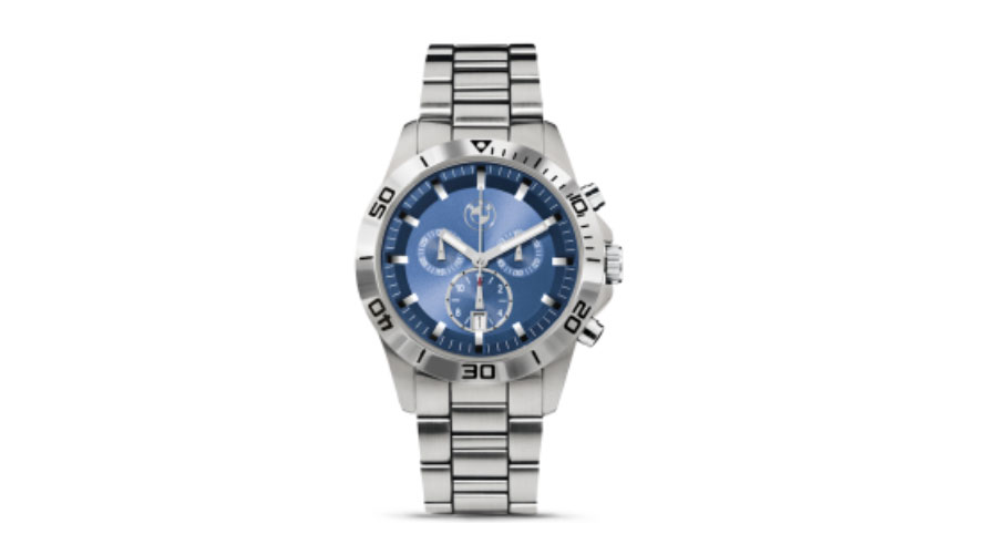 BMW Sport Chronograaf horloge blauw. Foto van het BMW Sport Chronograaf horloge blauw.