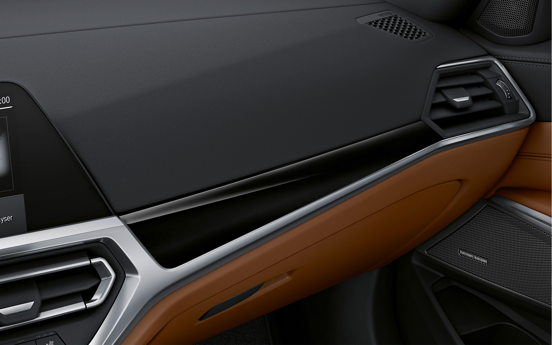 BMW Individual interieurlijsten Pianolack Schwarz close-up BMW Individual interieurlijsten Pianolack Schwarz close-up