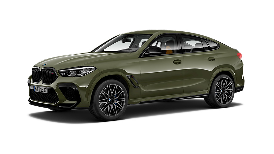 BMW X6 M Competition G06 driekwart zijaanzicht BMW X6 M Competition G06 driekwart zijaanzicht