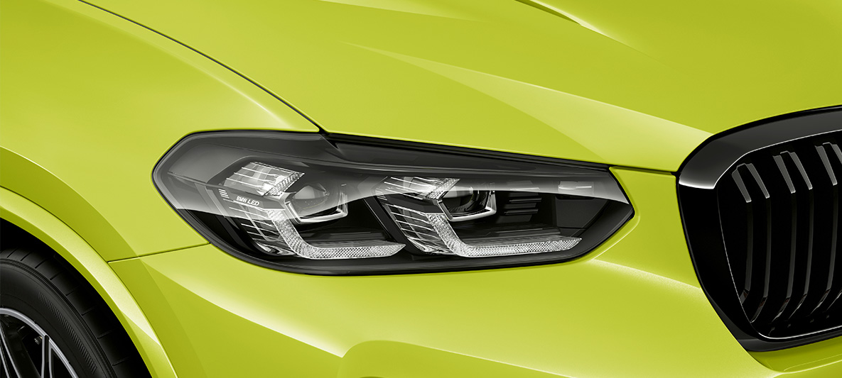 BMW Individual M koplampen Shadow Line close-up BMW Individual M koplampen Shadow Line close-up