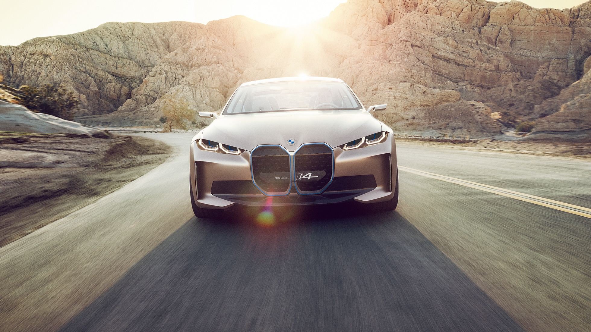 BMW Concept i4 2020 G26 rijdynamiek BMW Concept i4 2020 G26 Volledig elektrische BMW Gran Coupé rijdynamiek actieradius