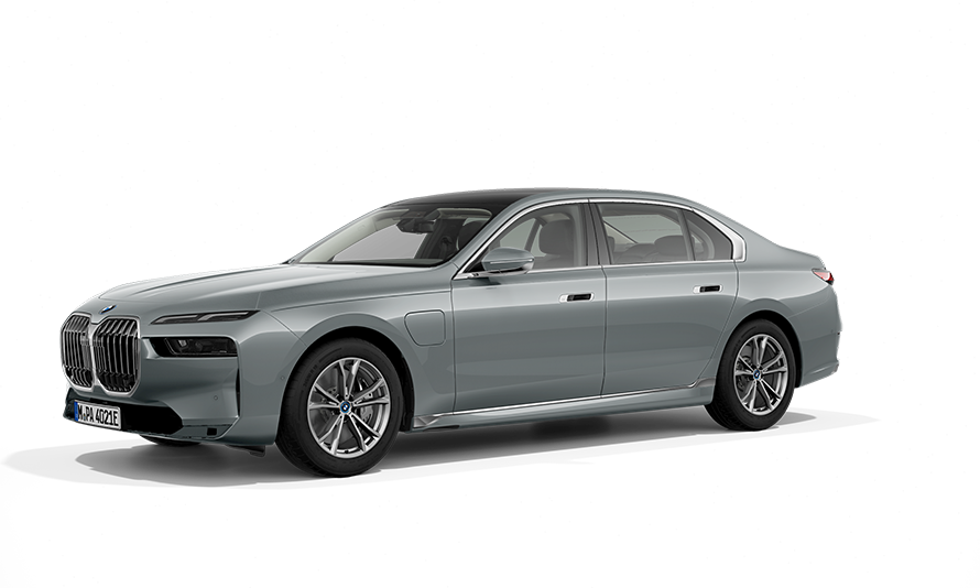 BMW 750e xDrive PHEV driekwart vooraanzicht BMW 750e xDrive PHEV driekwart vooraanzicht