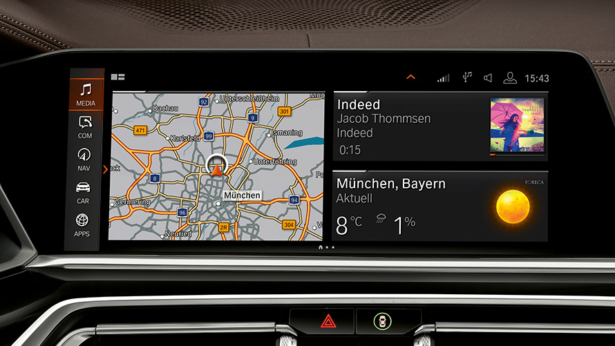 BMW Beveiligde voertuigen BMW Intelligent Personal Assistant Touch Control Display BMW Beveiligde voertuigen BMW Intelligent Personal Assistant Touch Control Display